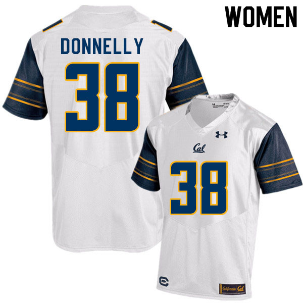 Women #38 Ronan Donnelly Cal Bears College Football Jerseys Sale-White